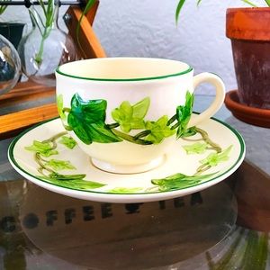 Franciscan Ivy Coffee Cup and Saucer - I Love Lucy ❤️